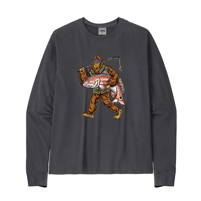 BIGFOOT FISHERMAN Long Sleeve T-Shirt