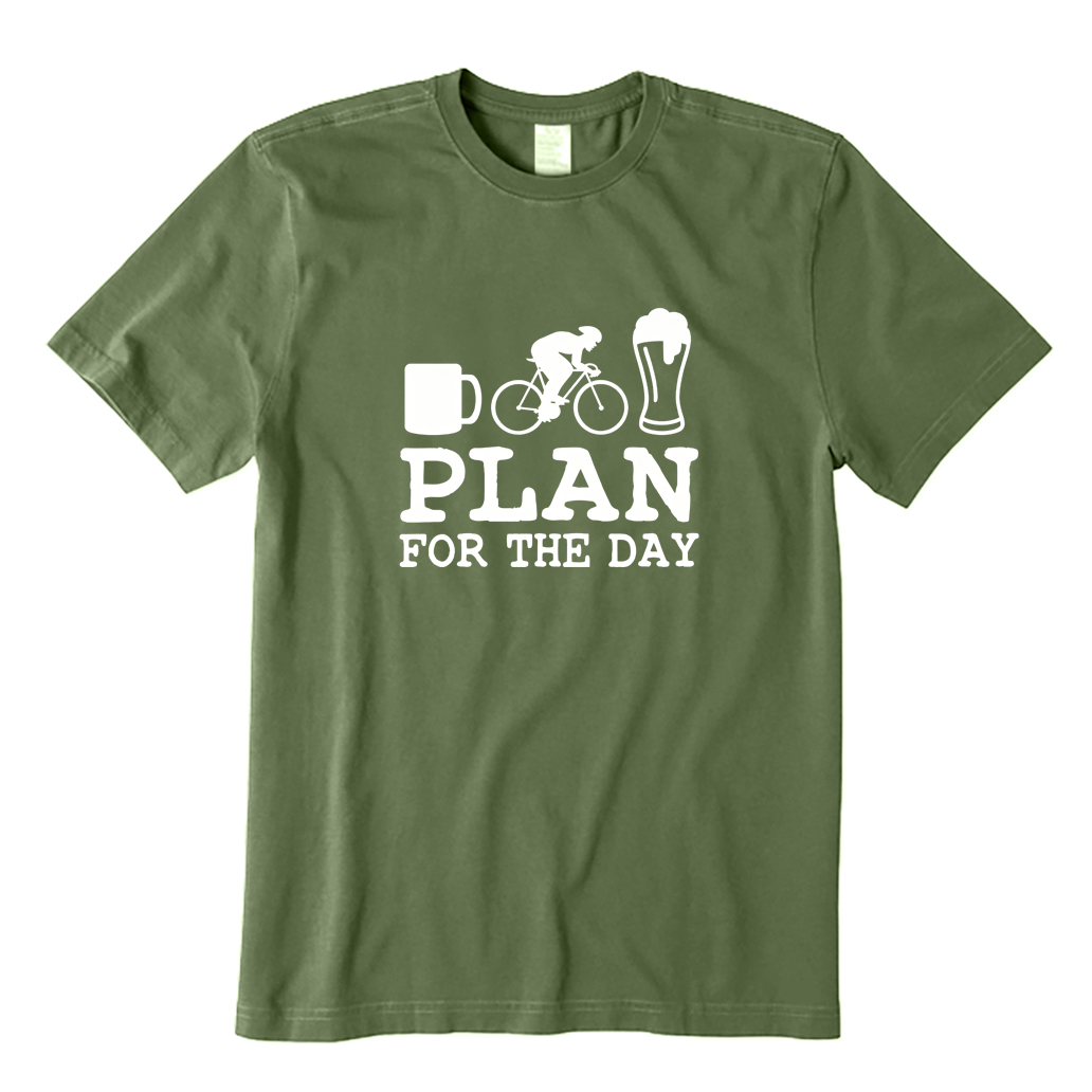 Coffee Bike Beer My Plan for The Day T-shirt