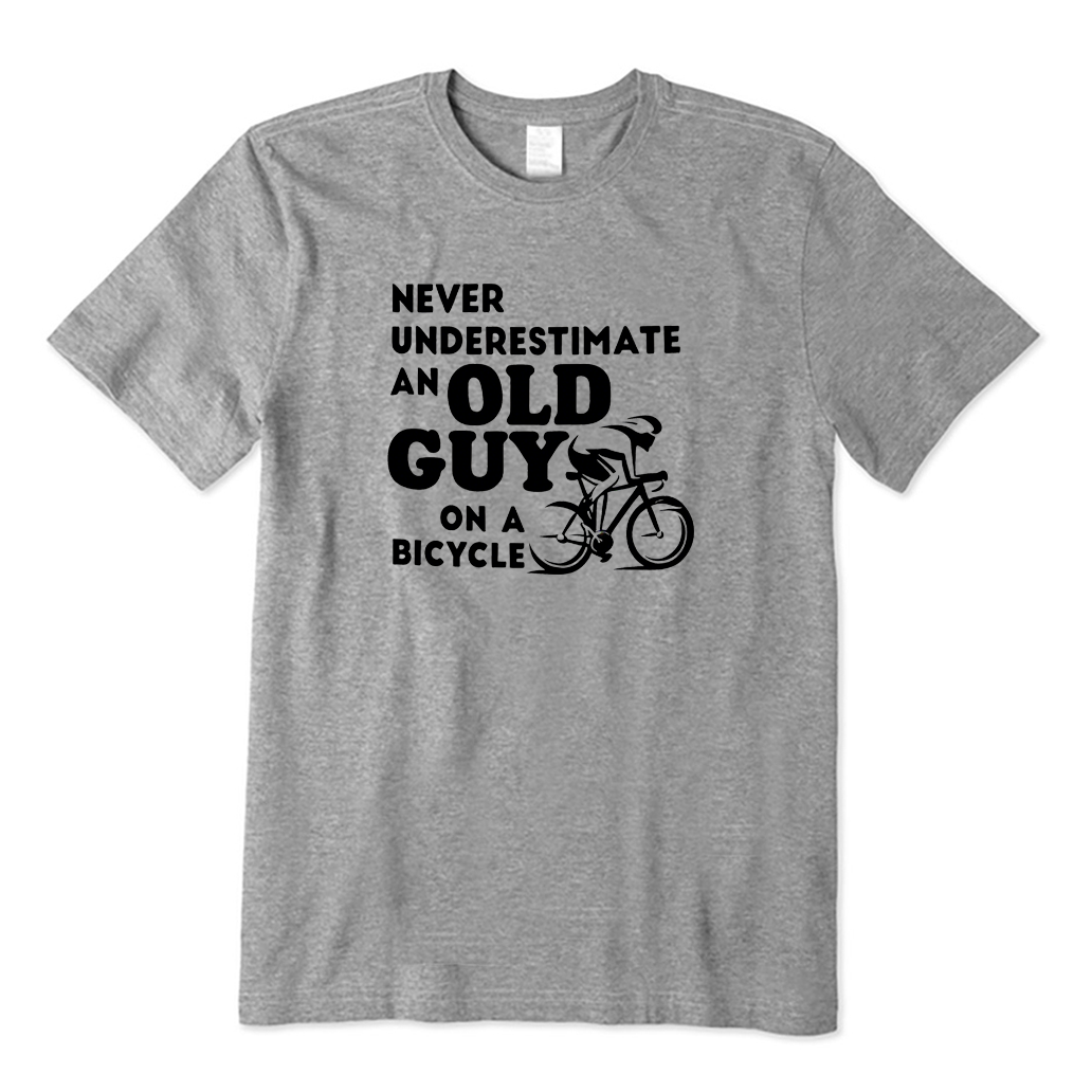 Never Underestimate An Old Guy on A Bicycle T-Shirt
