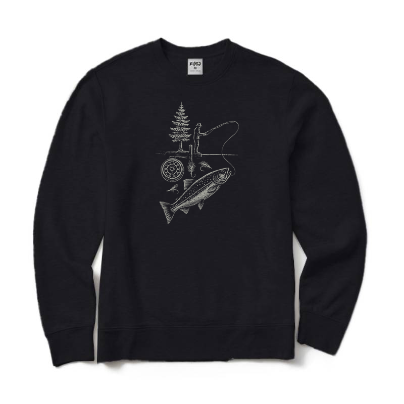 Fly Fishing Crewneck Sweatshirt
