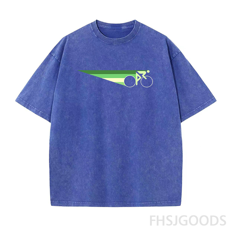Bicycle Unisex Distressed T-Shirt