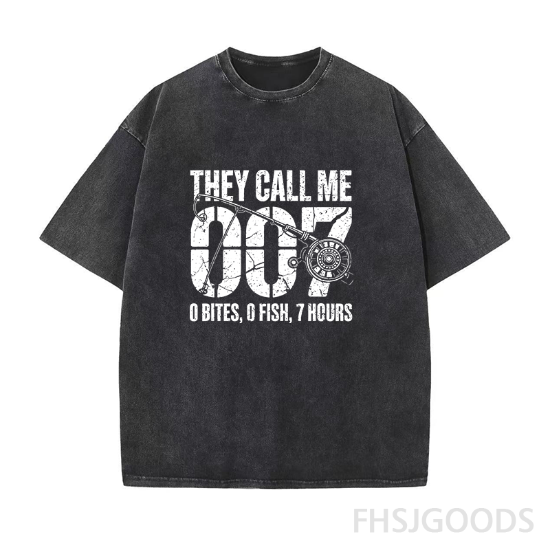 Funny Fishing 007 Unisex Distressed T-Shirt