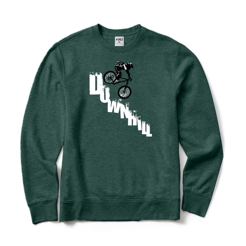 Mountain Bike Downhill Crewneck Sweatshirt