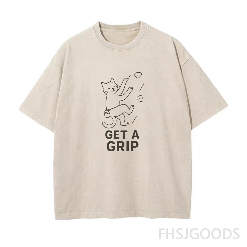Get A Grip Unisex Distressed T-Shirt