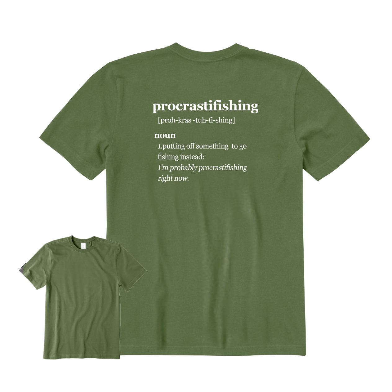 Procrastifishing Back Graphic T-Shirt