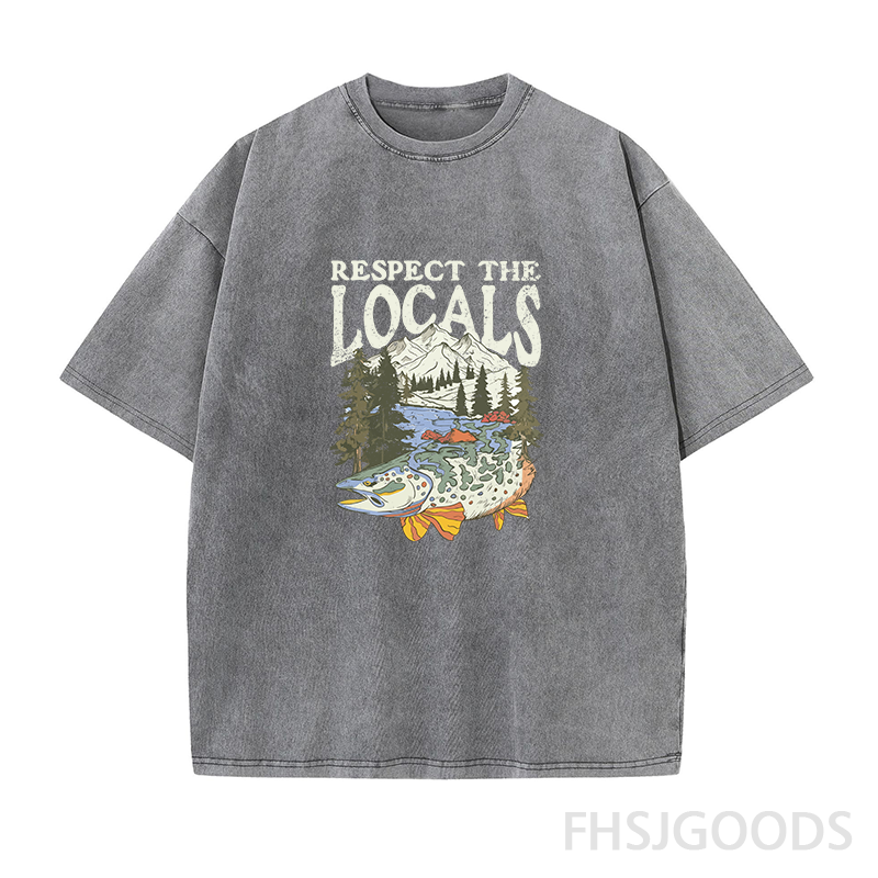 Respect The Locals Unisex Distressed T-Shirt