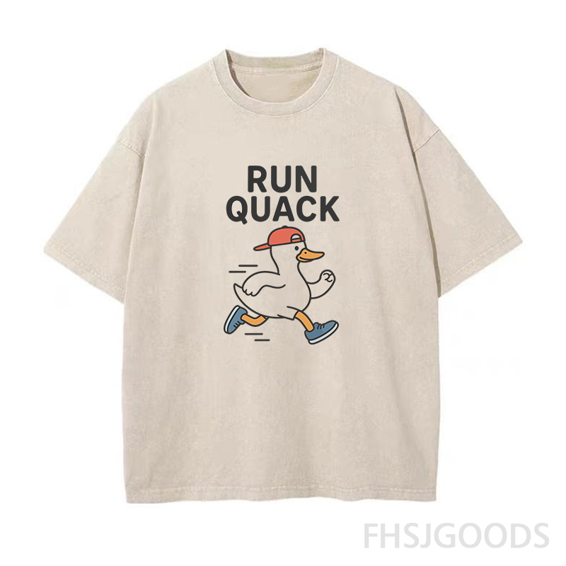 Silly Goose Running Unisex Distressed T-Shirt