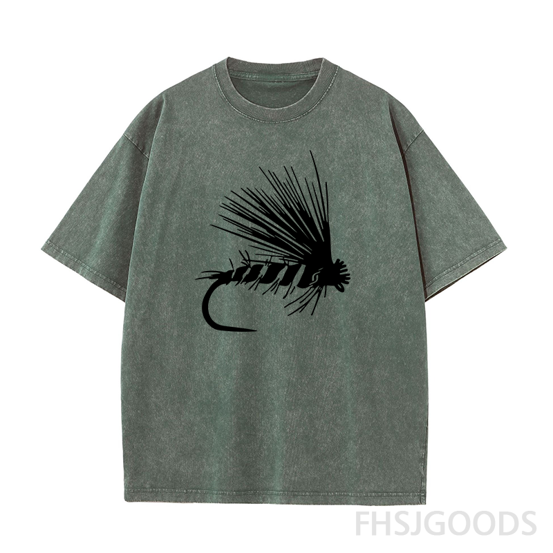 Fly Fishing Fly Unisex Distressed T-Shirt