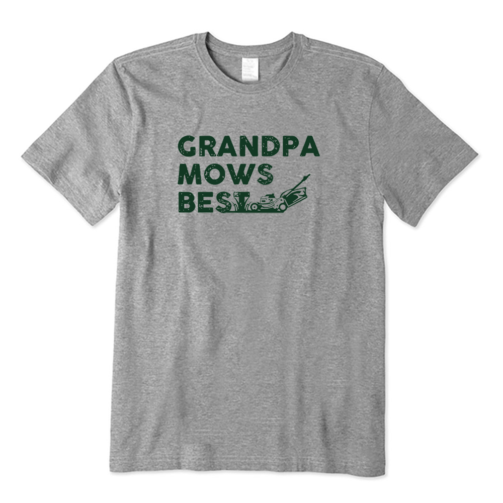 Retro Grandpa Mows Best T-shirt