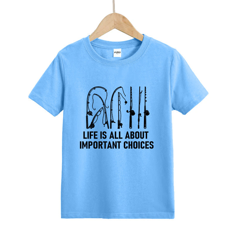 Life Is All About Important Choices Kid's T-Shirts