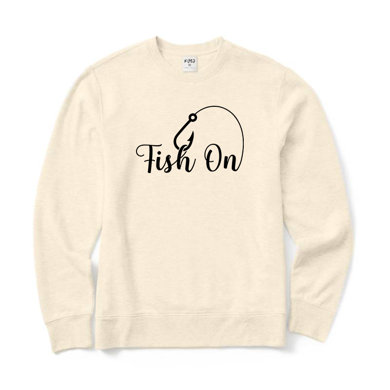 Fish On Fishing Crewneck Sweatshirt