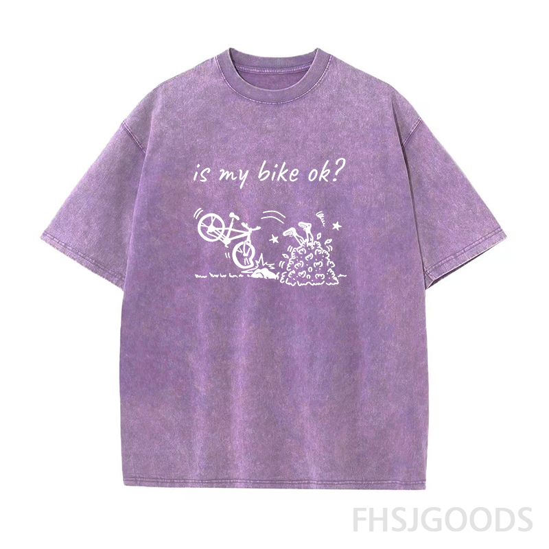 Is My Bike Ok Unisex Distressed T-Shirt