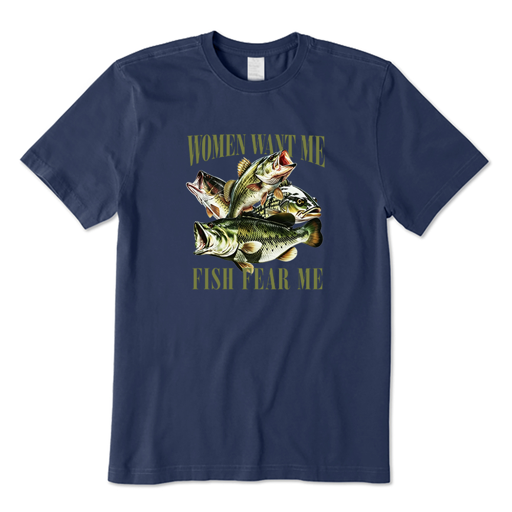 Women Want Me Fish Fear Me Funny Largemouth Bass T-shirt