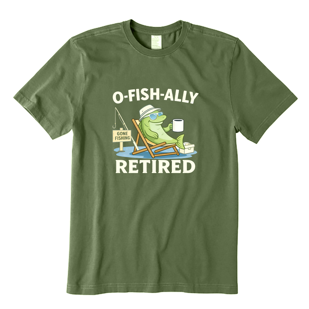 Retired Fisherman Coffee T-shirt