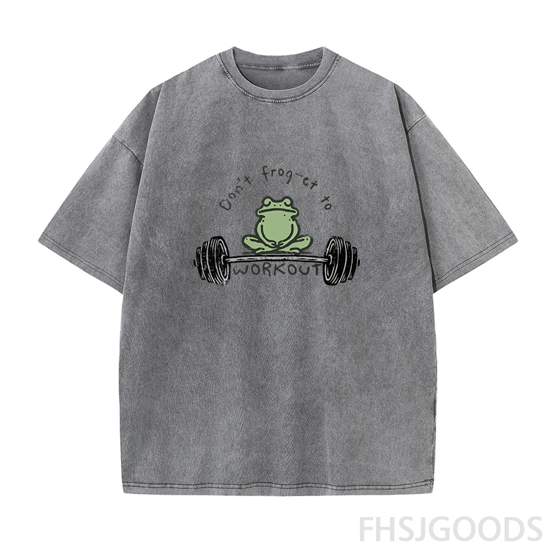 Don't Frog-et To Workout Unisex Distressed T-Shirt