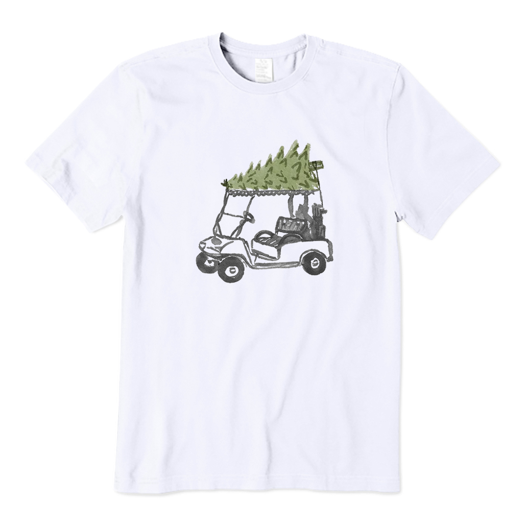 Golf Cart Christmas Tree T-Shirt