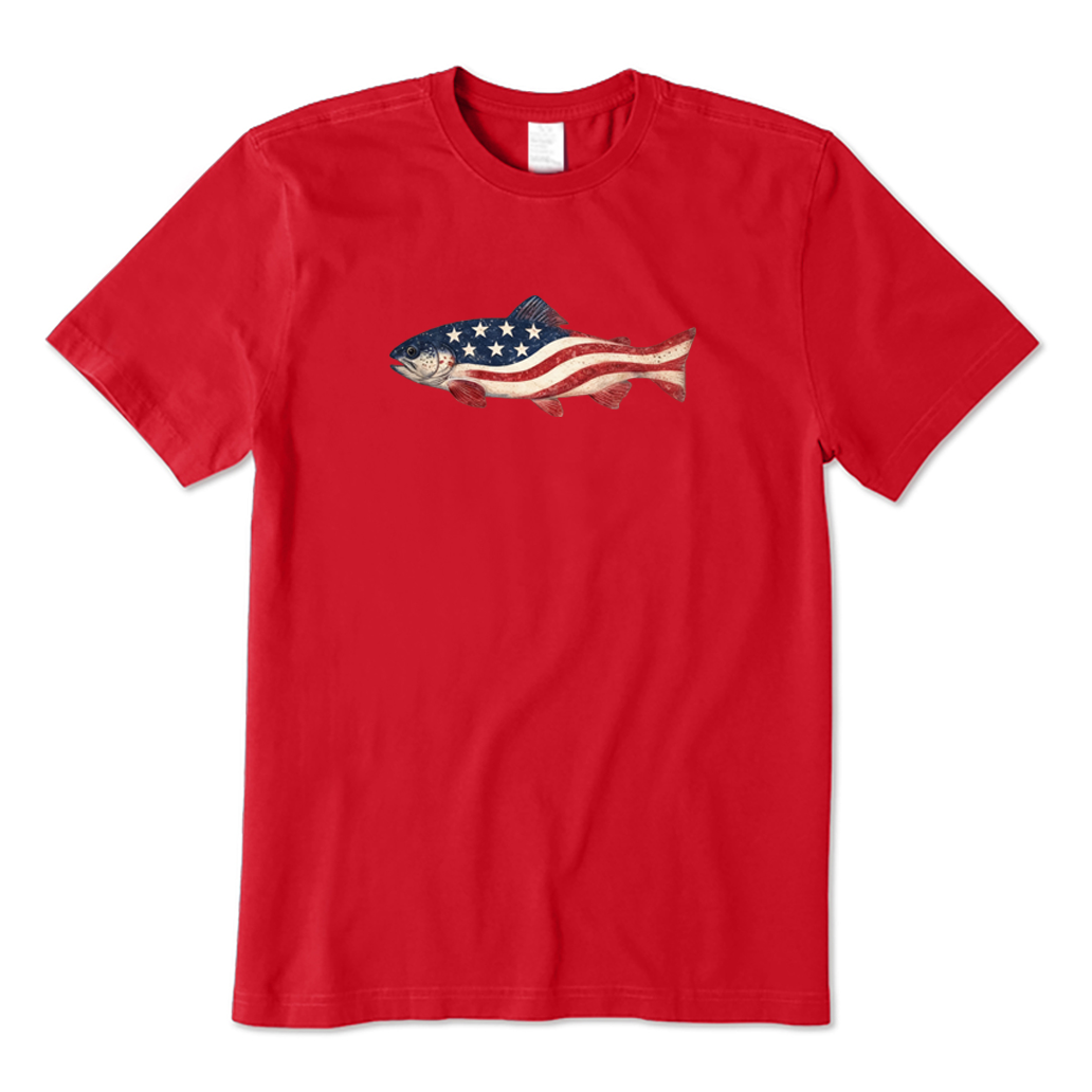 Trout American Flag T-shirt