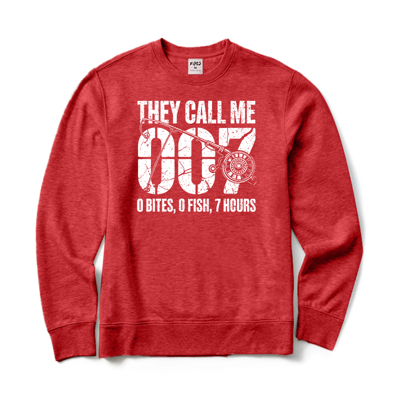 Funny Fishing 007 Crewneck Sweatshirt