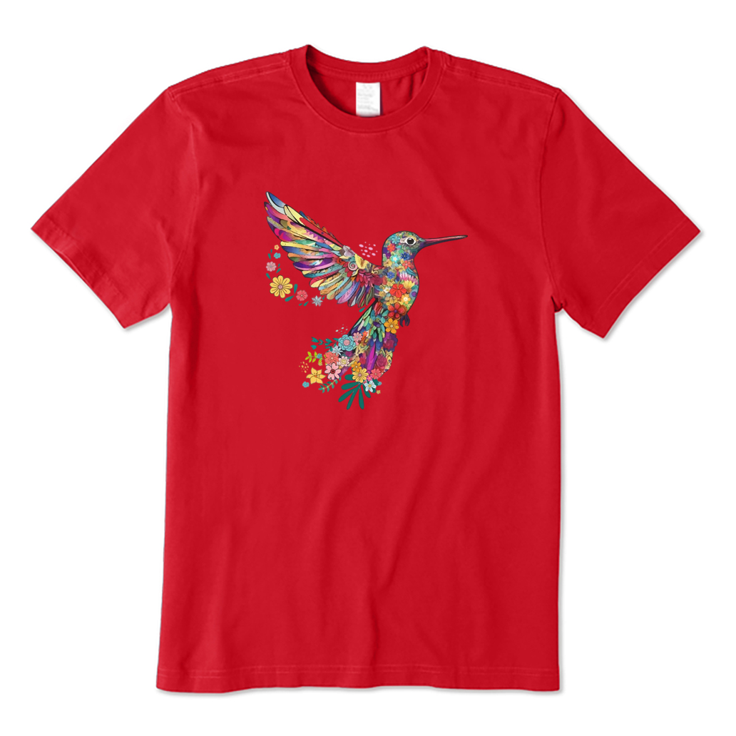 Floral Hummingbird T-shirt