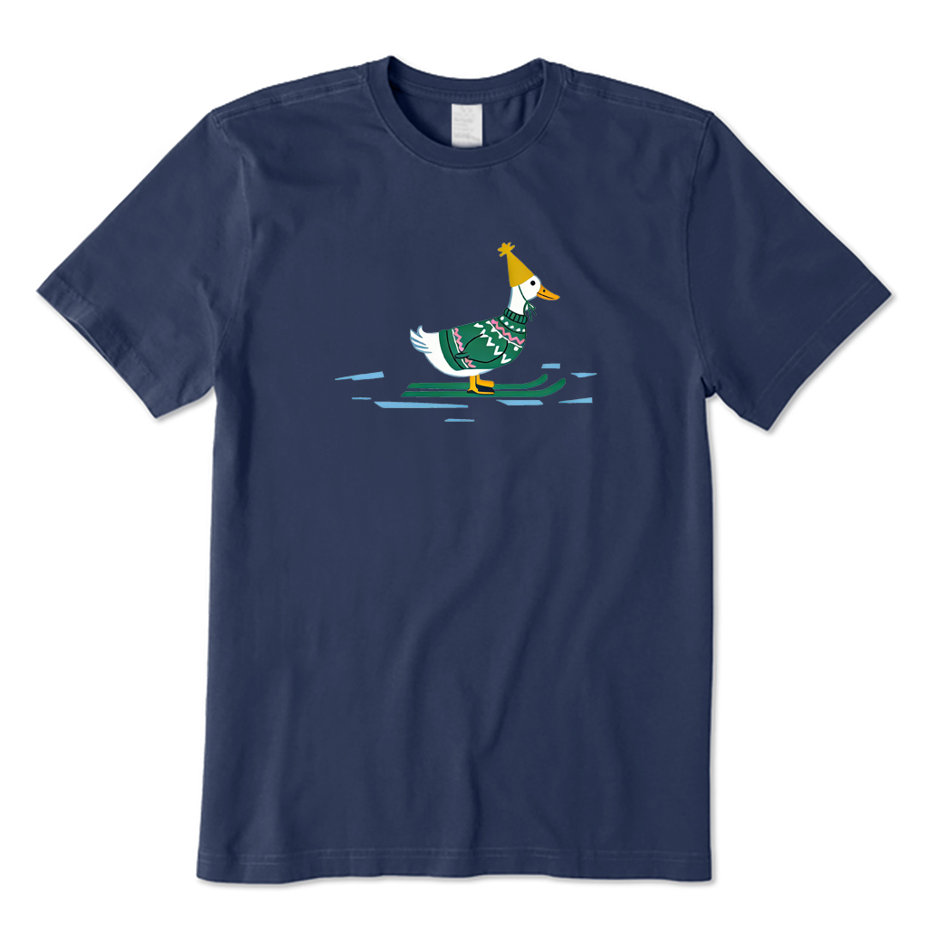 Skiing Duck T-shirt