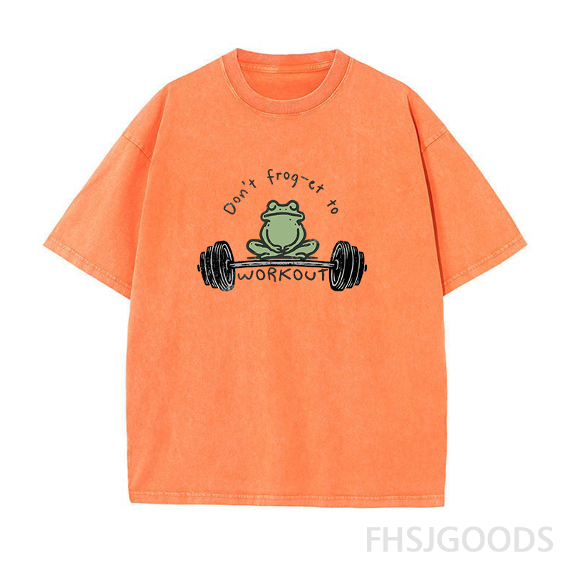 Don't Frog-et To Workout Unisex Distressed T-Shirt