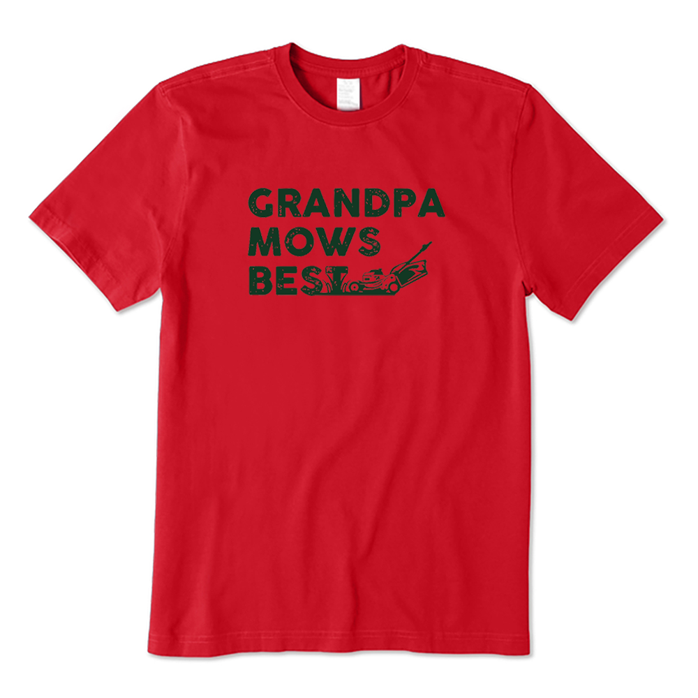 Retro Grandpa Mows Best T-shirt