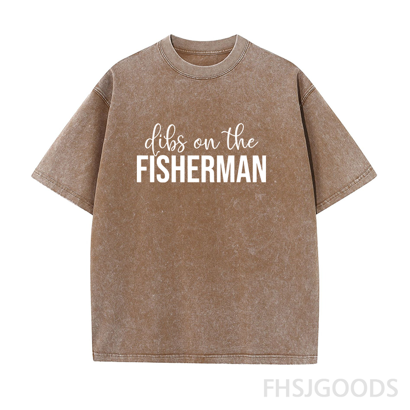 Dibs on The Fisherman Unisex Distressed T-Shirt