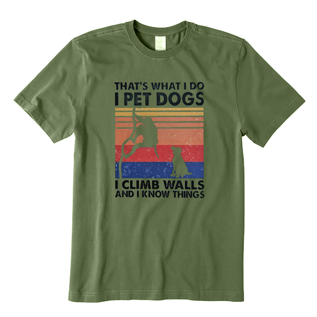 Rock Climbing Dog Lover T-Shirt