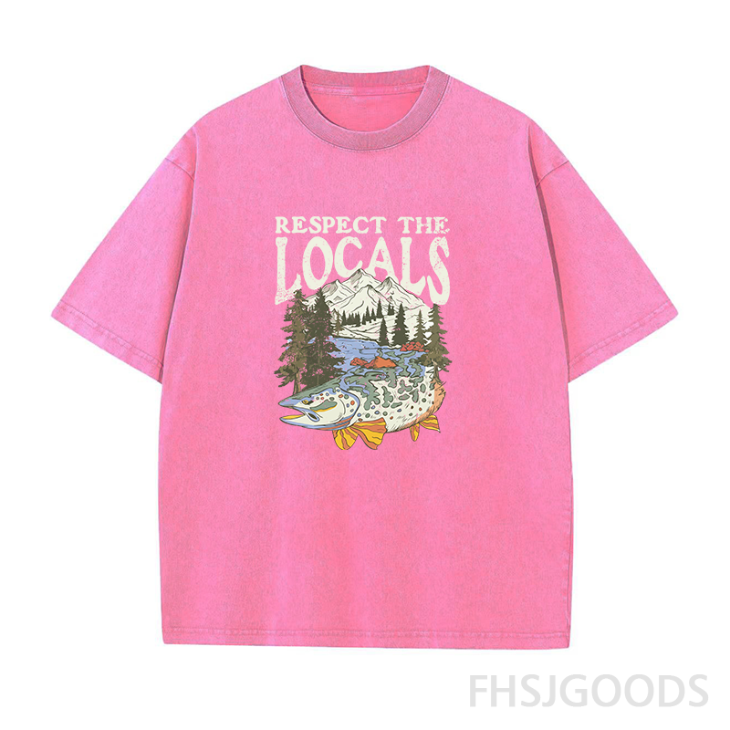 Respect The Locals Unisex Distressed T-Shirt