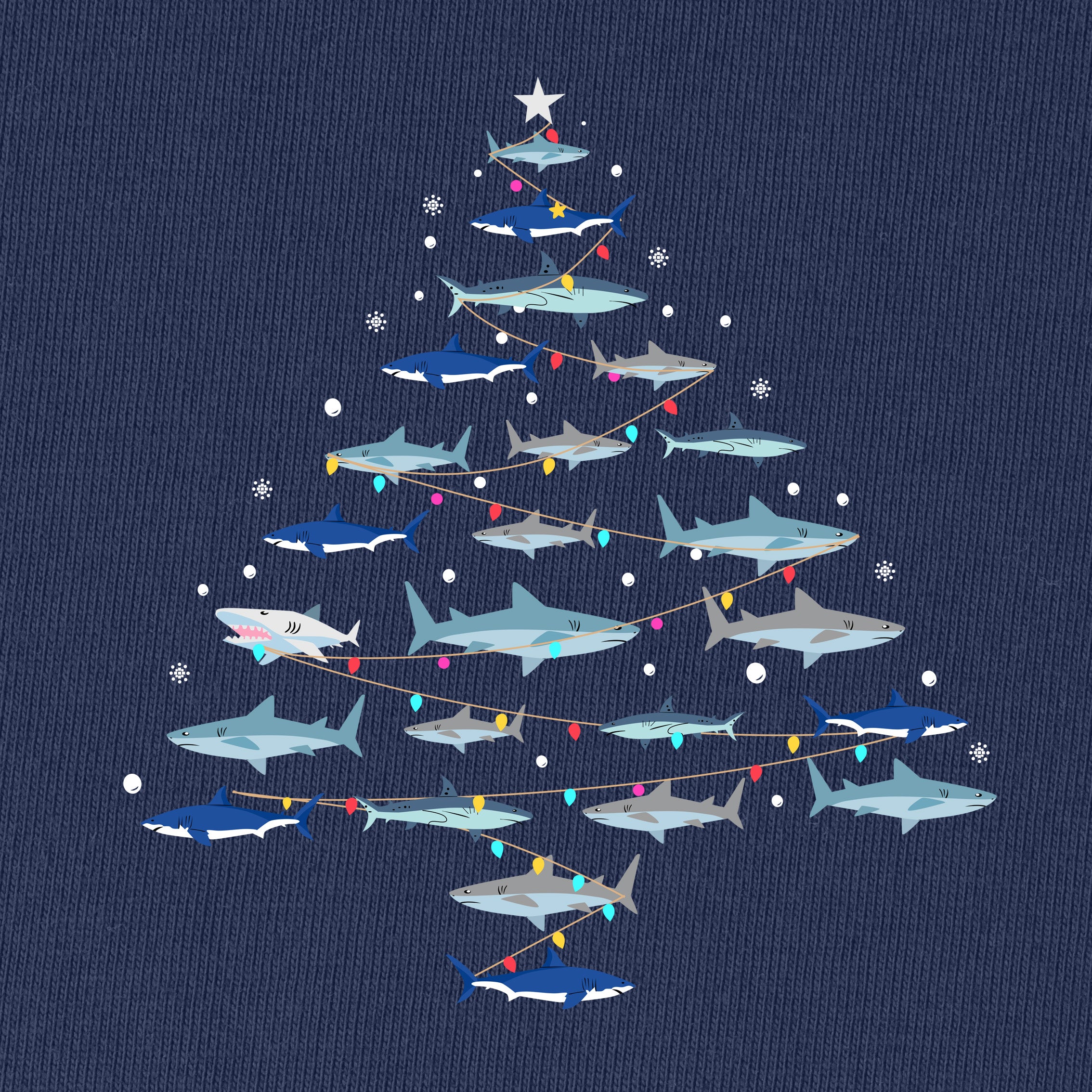Christmas Shark Tree T-Shirt