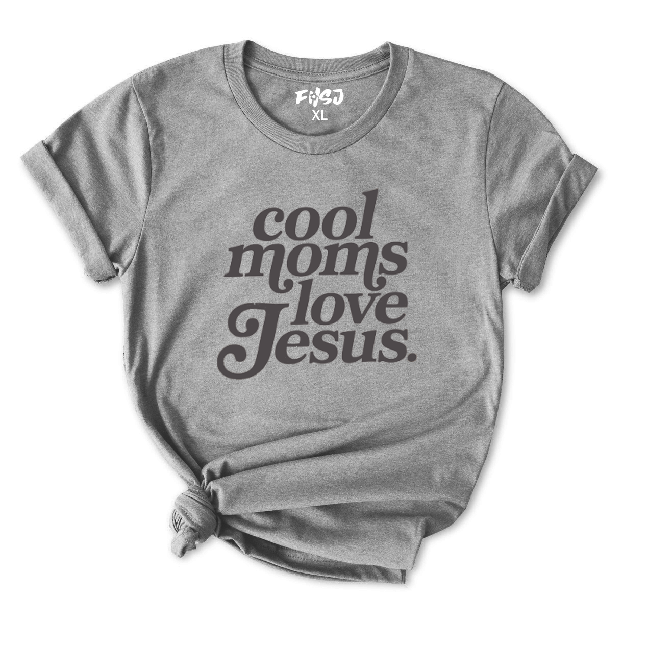 Cool Moms Love Jesus T-Shirt for Women