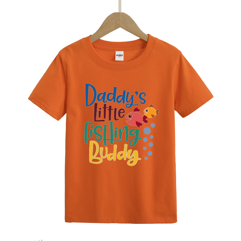 Daddy's Little Fishing Buddy Kids T-Shirt