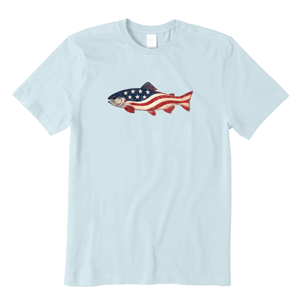 Trout American Flag T-shirt
