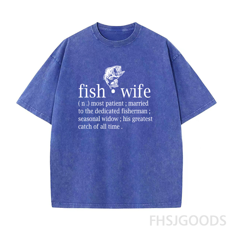Fish Wife Unisex Distressed T-Shirt