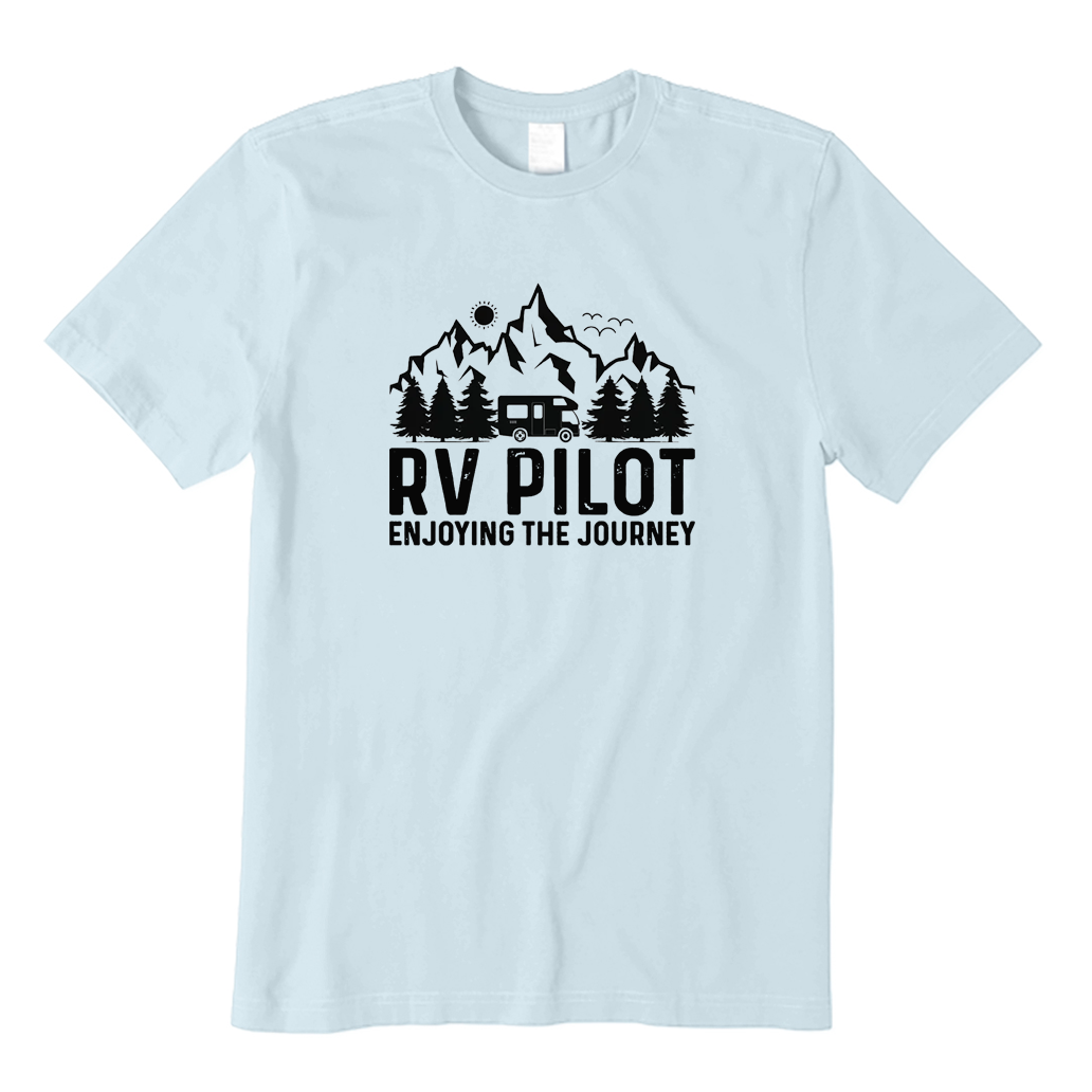 RV Pilot Enjoying The Journey Camping T-shirt