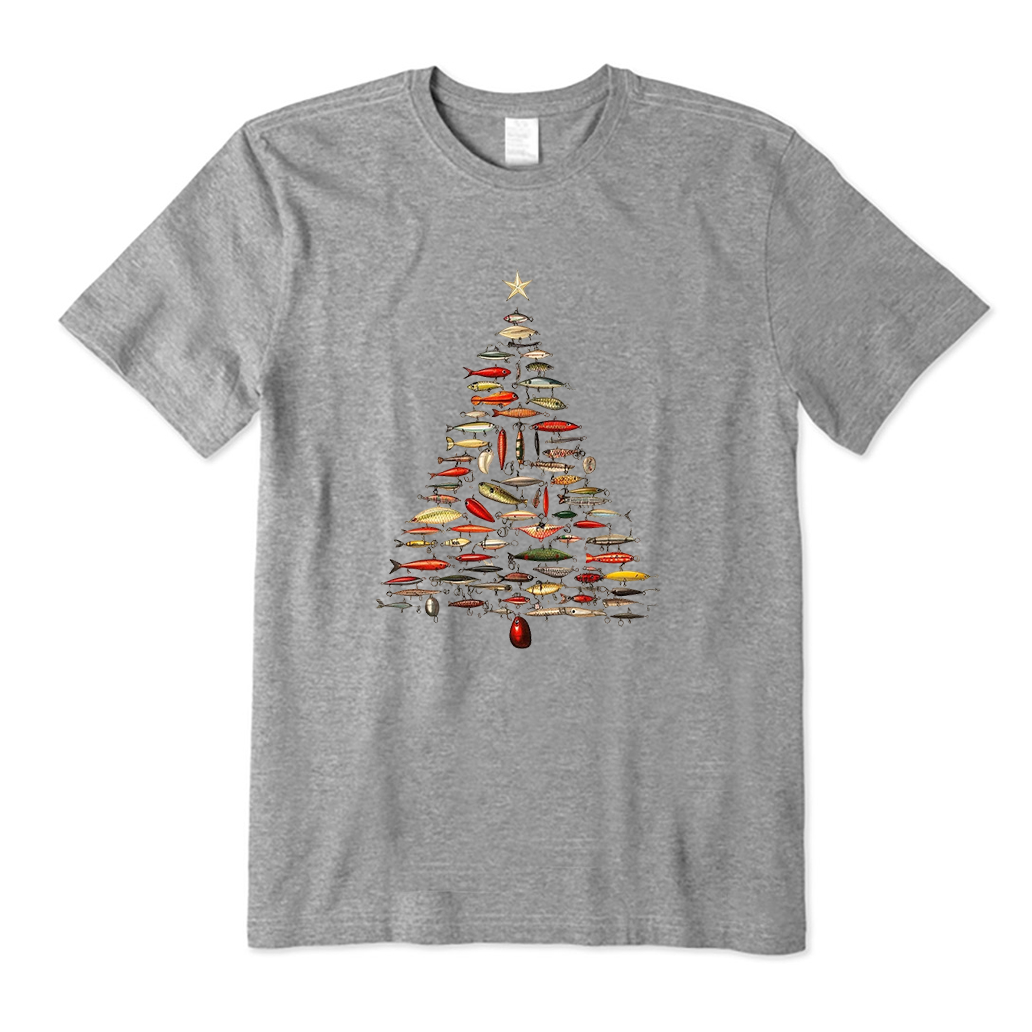 Fishing Lure Christmas Tree T-Shirt