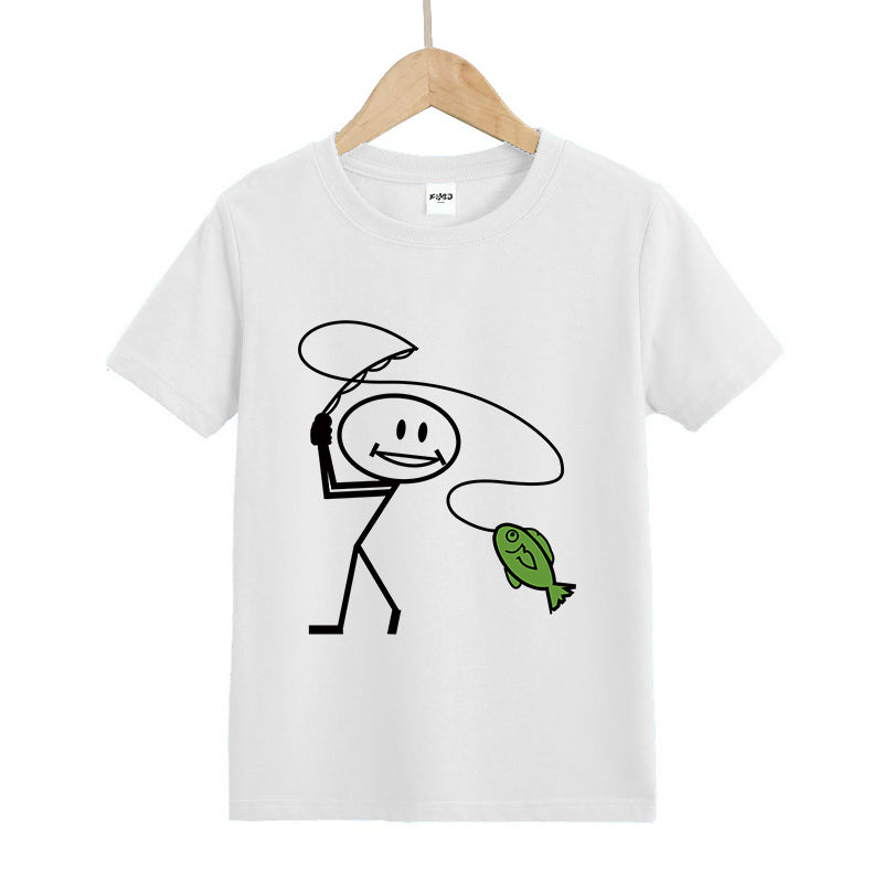 Happy Fly Fishing Kid's T-Shirts