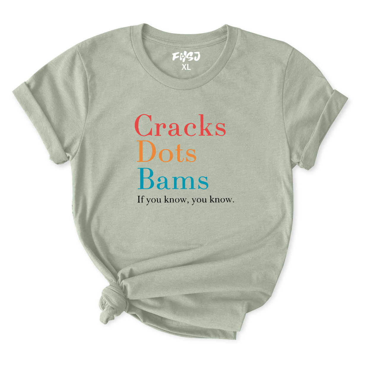 Cracks Dots Bams If You Know You Know Mahjong T-Shirt for Women