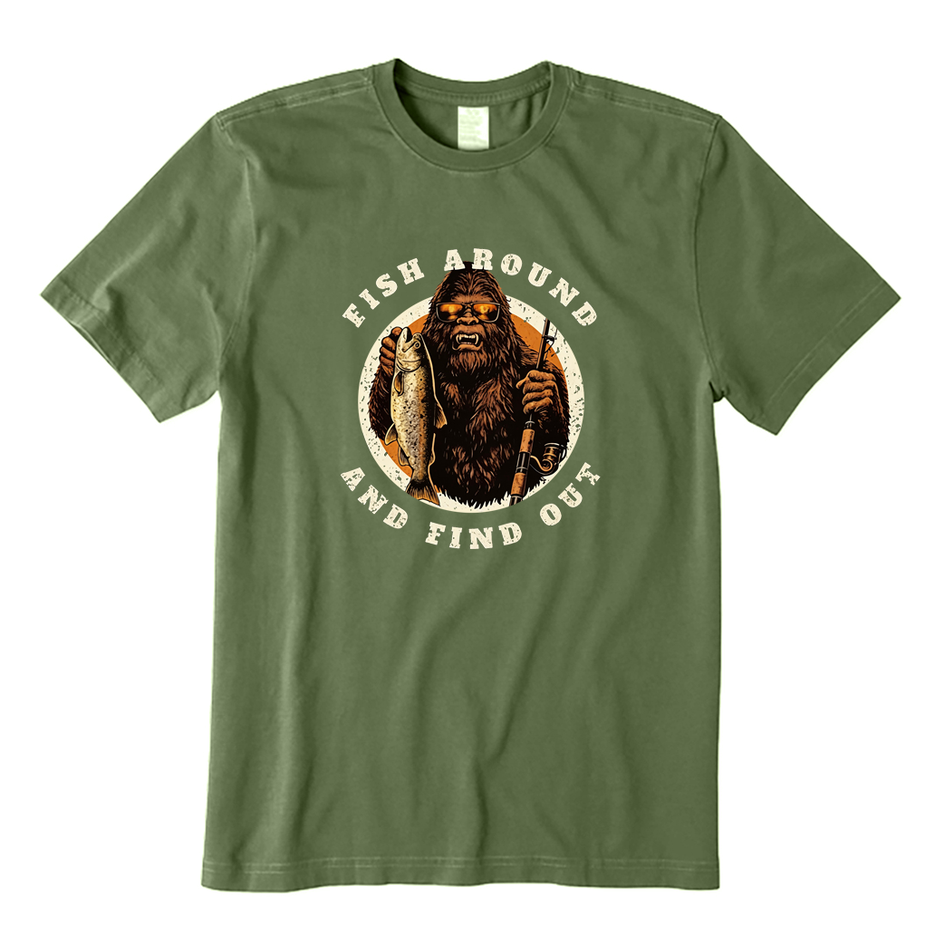 Bigfoot Fishing T-shirt