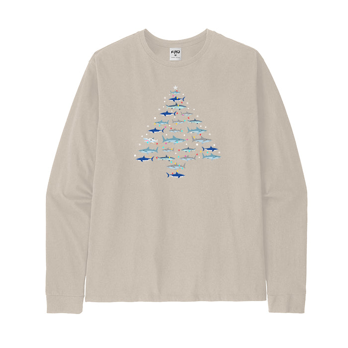 Christmas Shark Tree long Sleeve T-Shirt