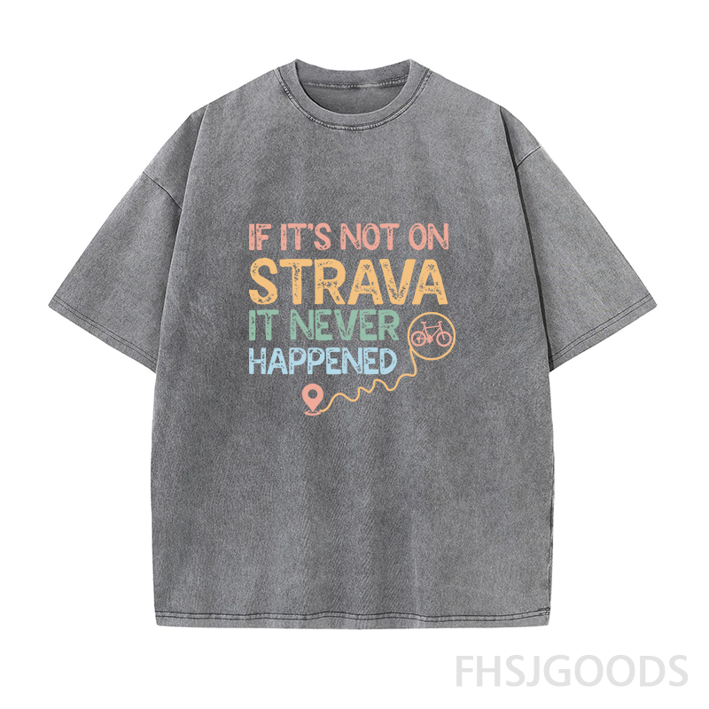 It Never Happened Cycling Unisex Distressed T-Shirt