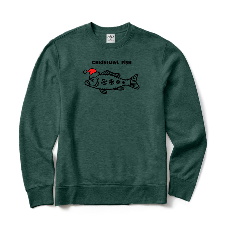 Christmas Fish Crewneck Sweatshirt