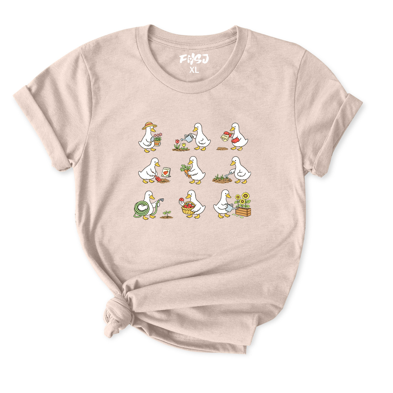 Cute Goose Gardener T-Shirt for Women