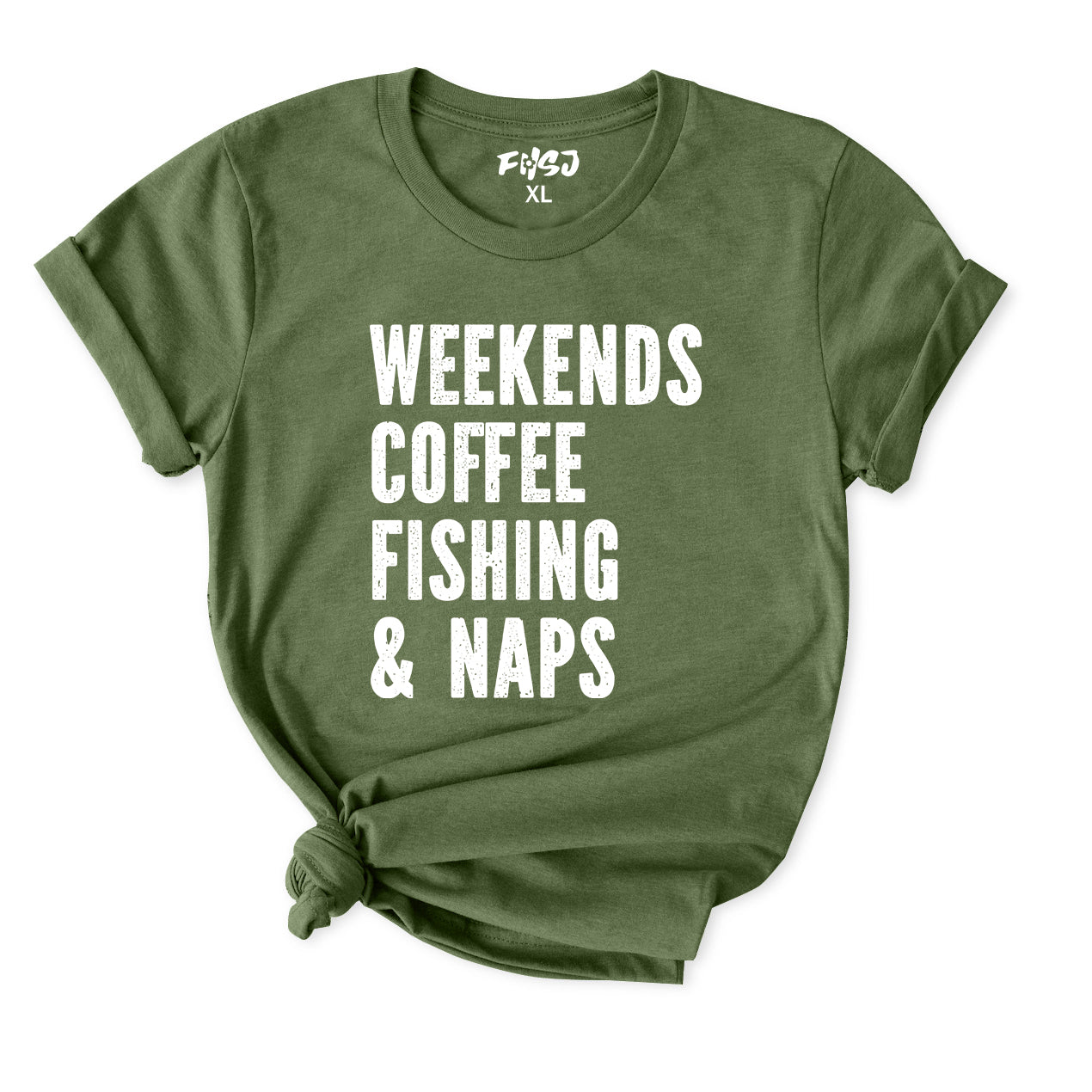 Weekends Coffee Fishing & Naps T-Shirt for Women
