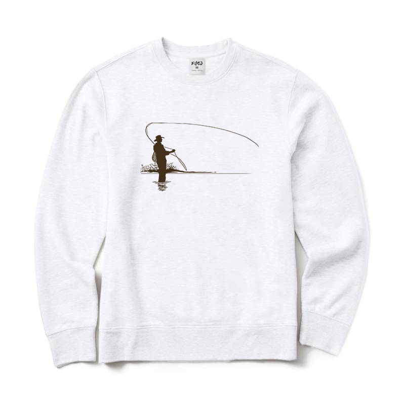 Fly Fishing Casting Crewneck Sweatshirt