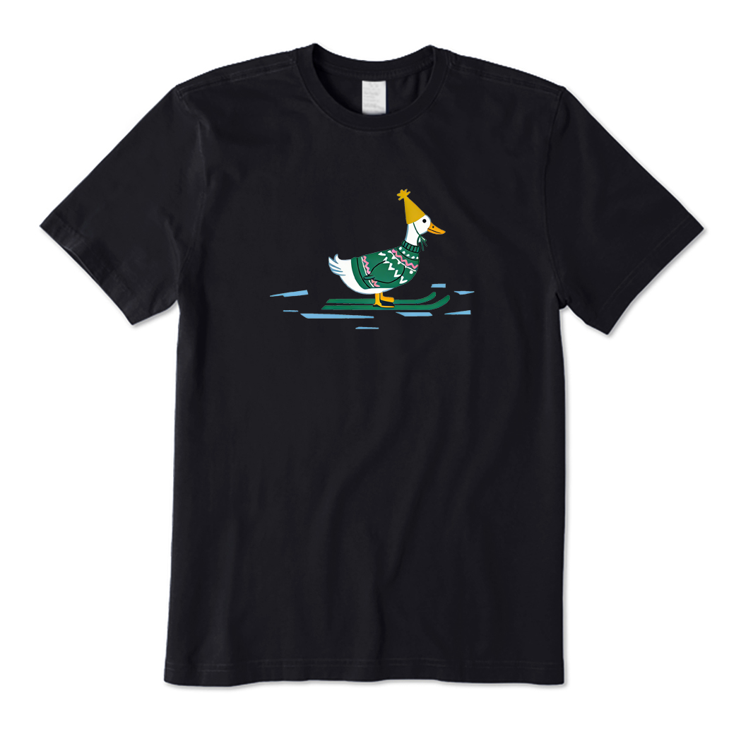 Skiing Duck T-shirt