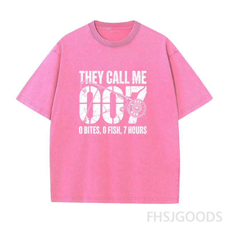Funny Fishing 007 Unisex Distressed T-Shirt