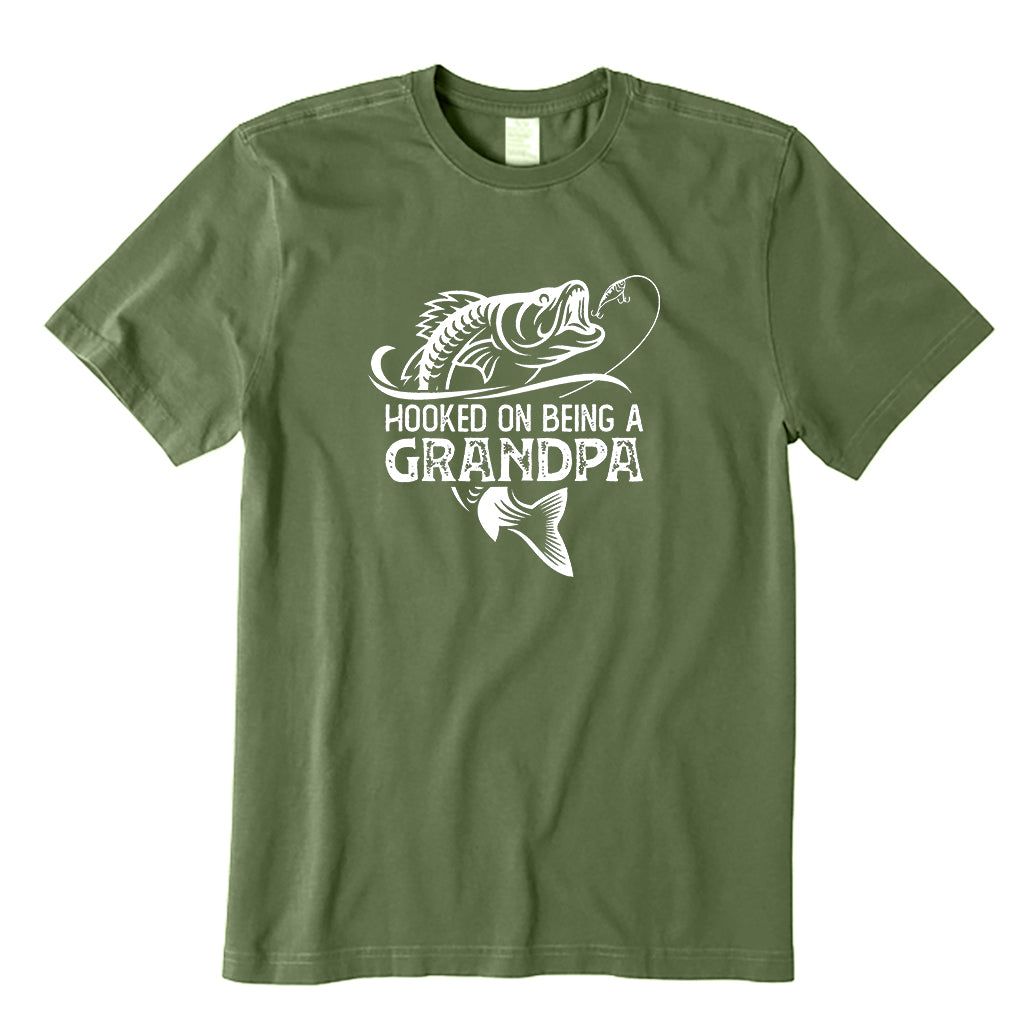 Hooked on being a Grandpa T-Shirt