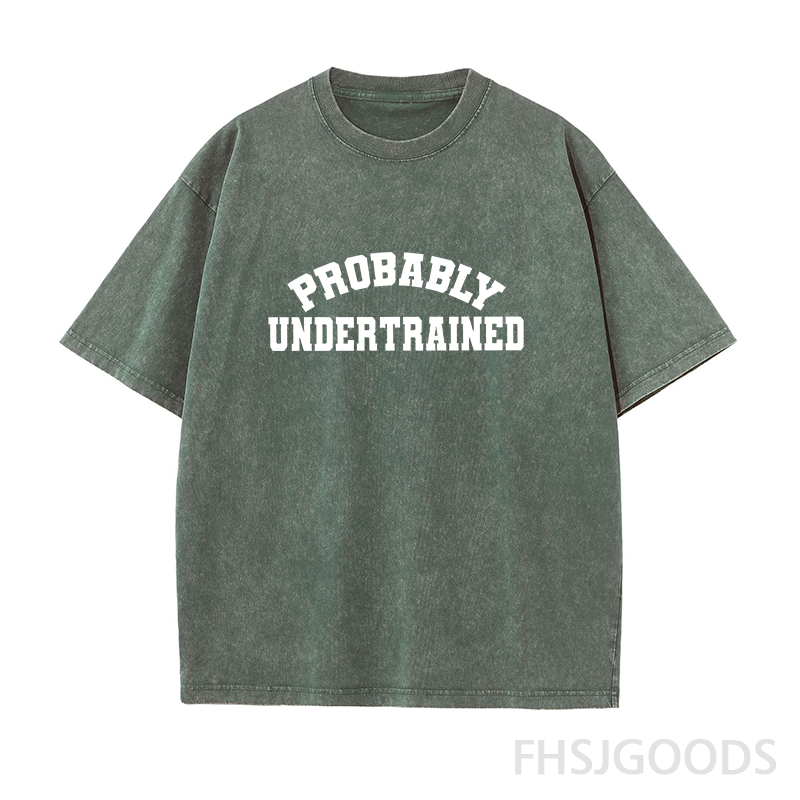 Probably Undertrained Running Unisex Distressed T-Shirt