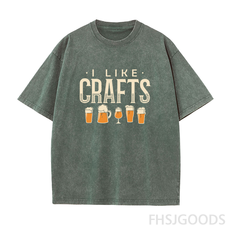 I Like Crafts Craft Beer Unisex Distressed T-Shirt